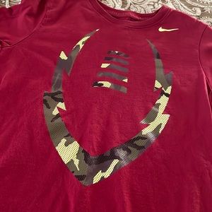 Nike Burgundy Long Sleeved Tee